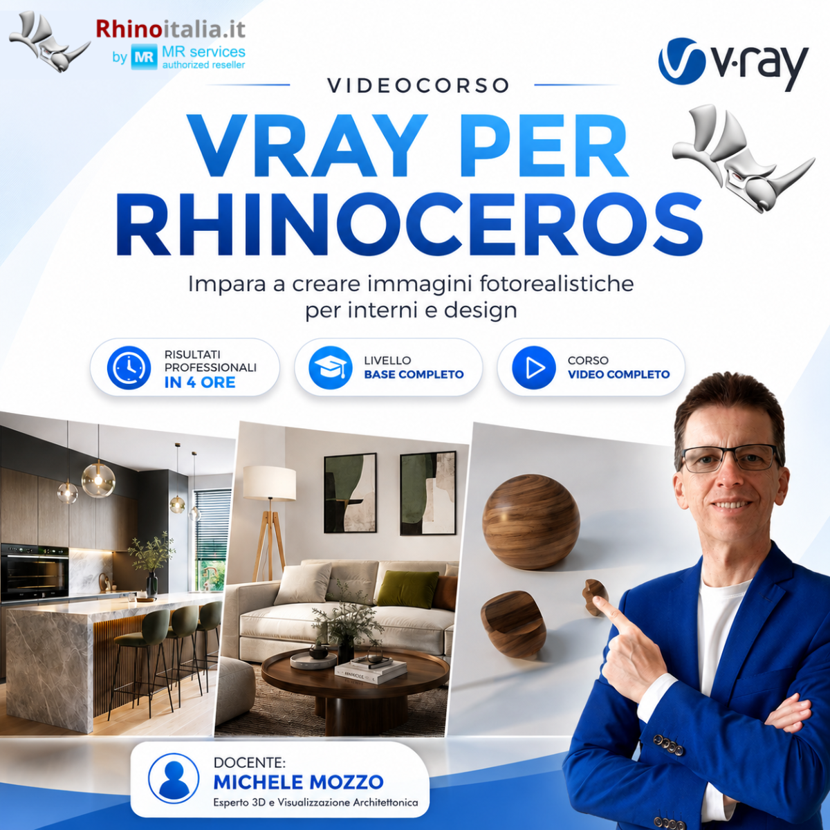 Corso Vray per rhino